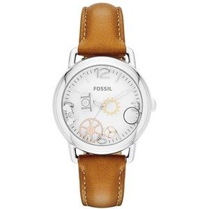 Fossil High Tide Three-Hand Leather Watch - Tan